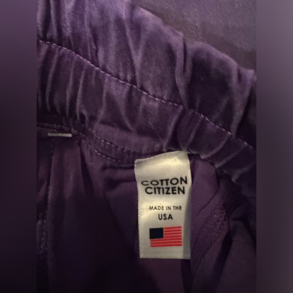 Cotton Citizen London Jogger Pants in Coated Purple Women’s Size Small - Picture 14 of 15